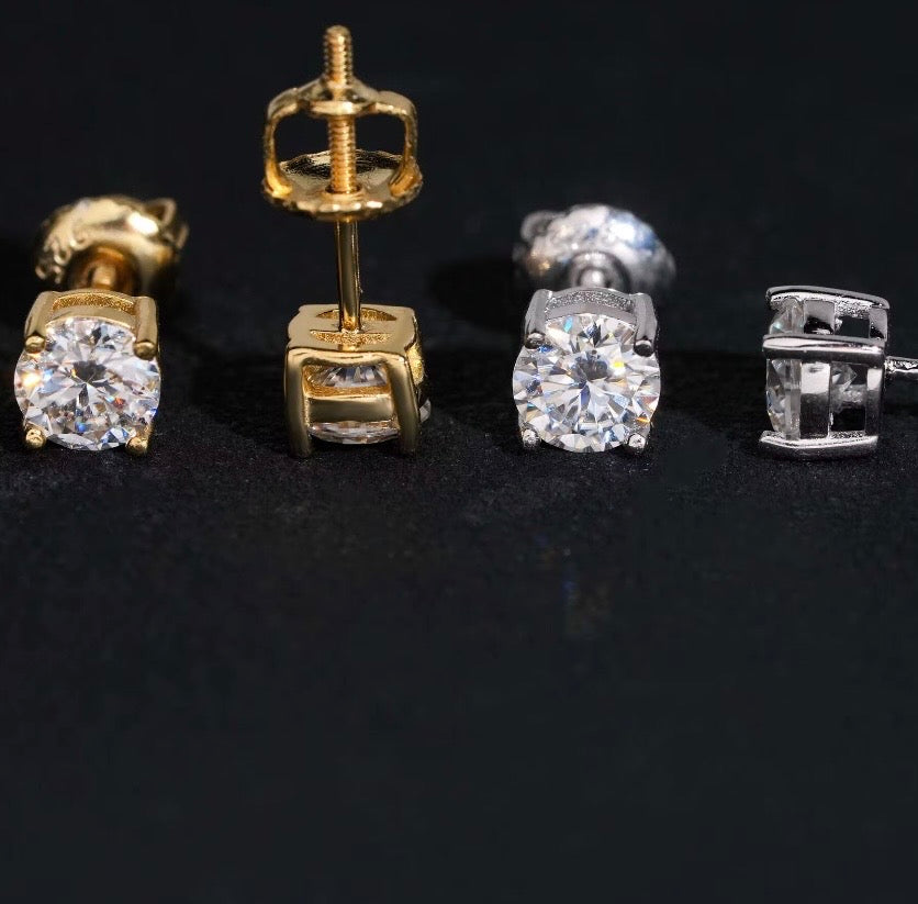 VVS Moissanite Diamond Earrings